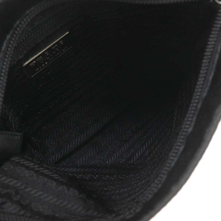 Prada Satin Zip Top Sac porté croisé