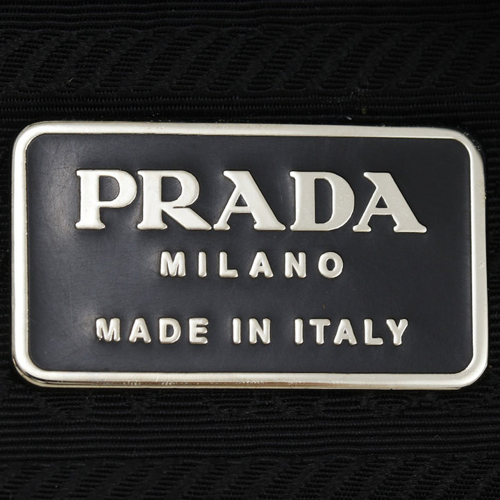 Prada Satin Zip Top Sac porté croisé