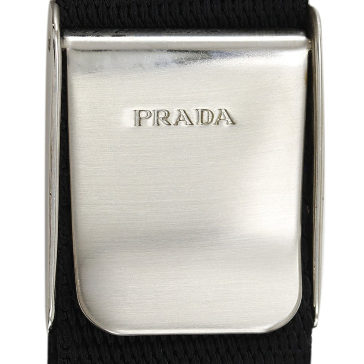 Prada Satin Zip Top Sac porté croisé