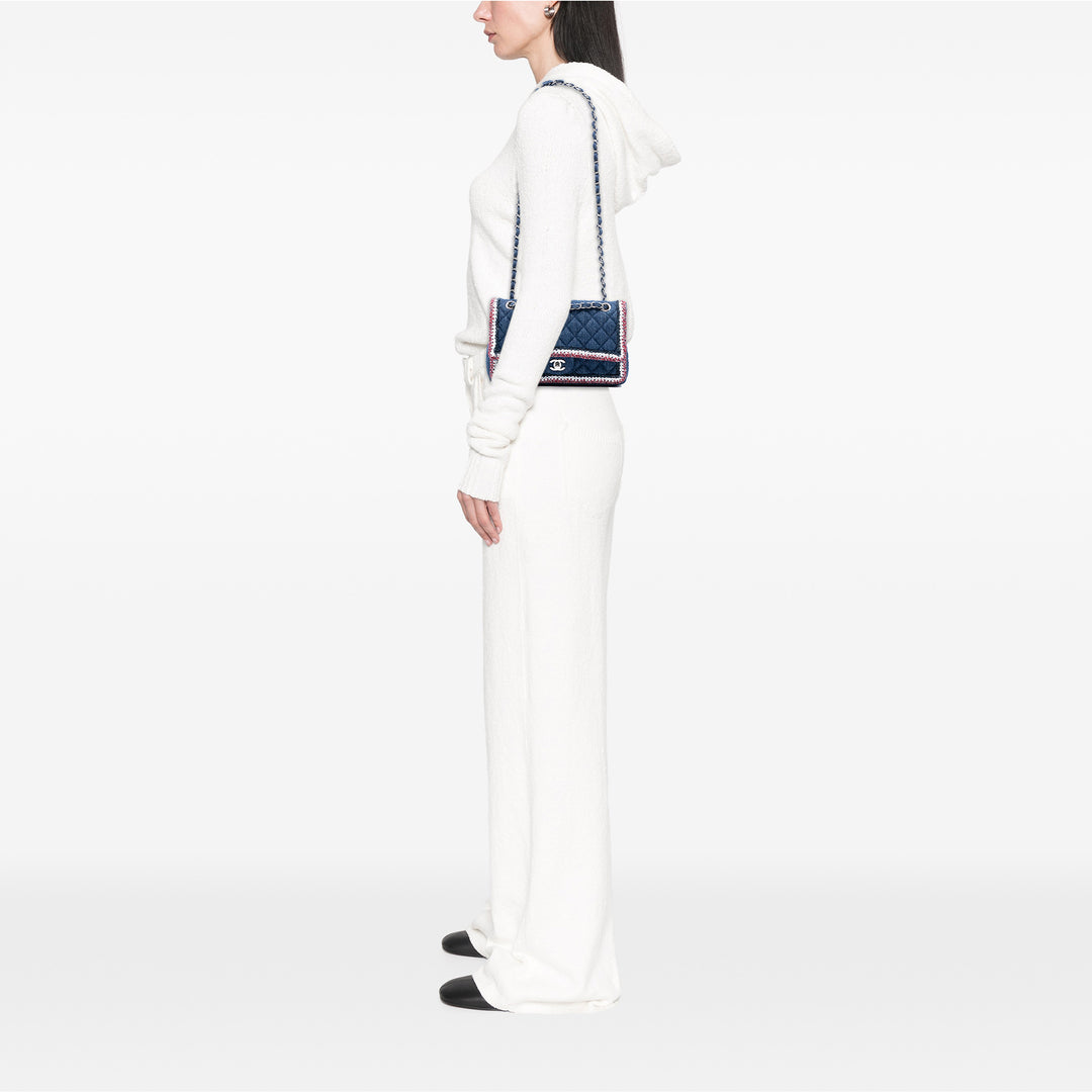 Chanel Medium Classic Jean Braided Simple rabat