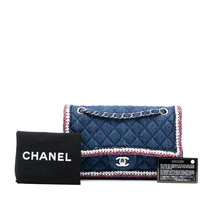 Chanel Medium Classic Jean Braided Simple rabat