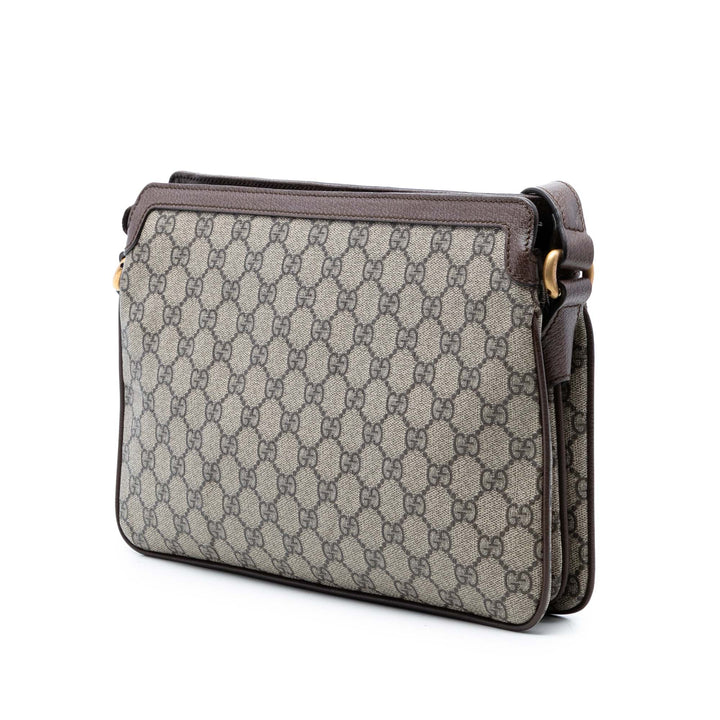 Gucci Medium GG Supreme Web Ophidia Sac porté croisé