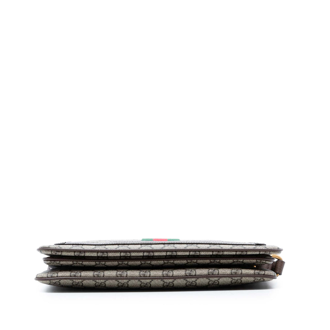 Gucci Medium GG Supreme Web Ophidia Sac porté croisé
