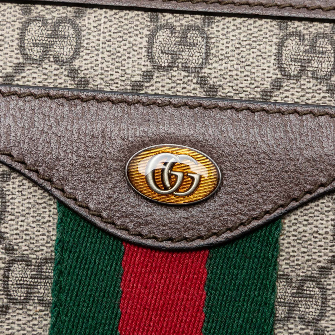 Gucci Medium GG Supreme Web Ophidia Sac porté croisé