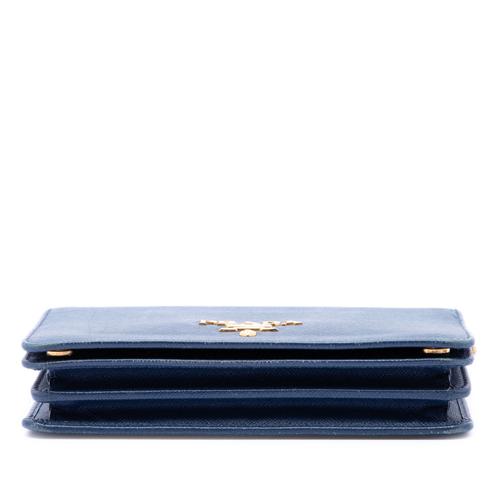 Prada Saffiano Lux Wallet on Chain