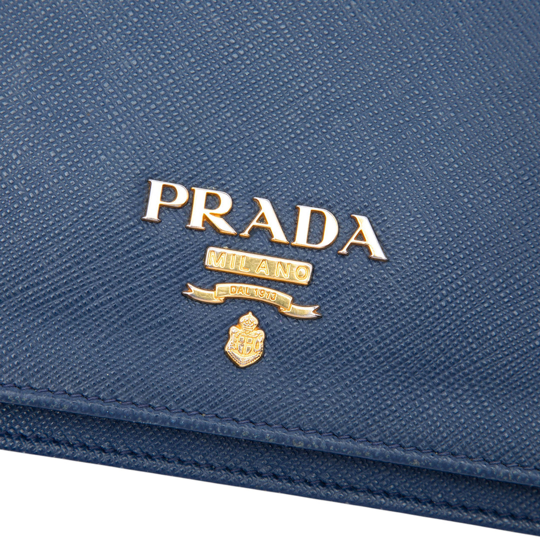 Prada Saffiano Lux Wallet on Chain