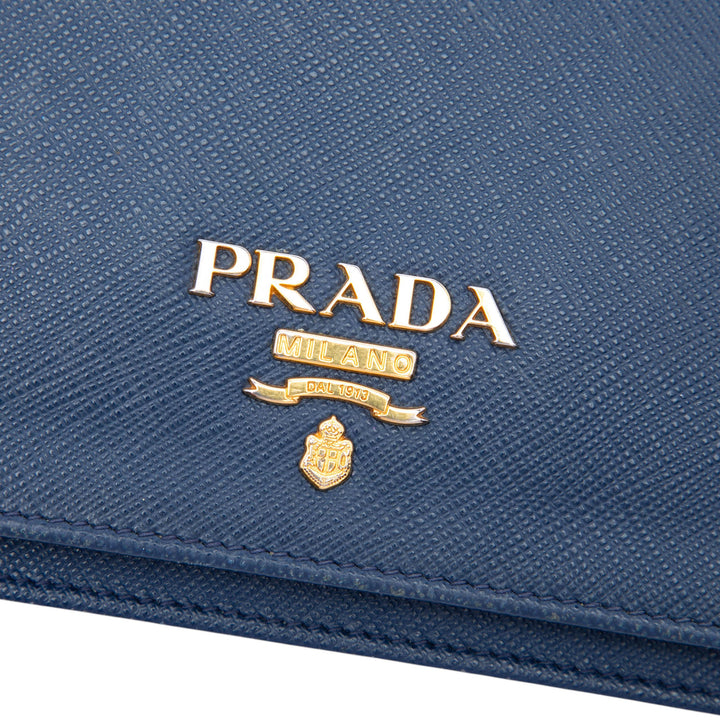 Prada Saffiano Lux Wallet on Chain