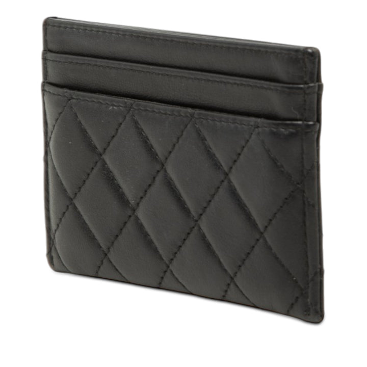 Chanel Matelassé Boy Porte-cartes Cuir d'agneau