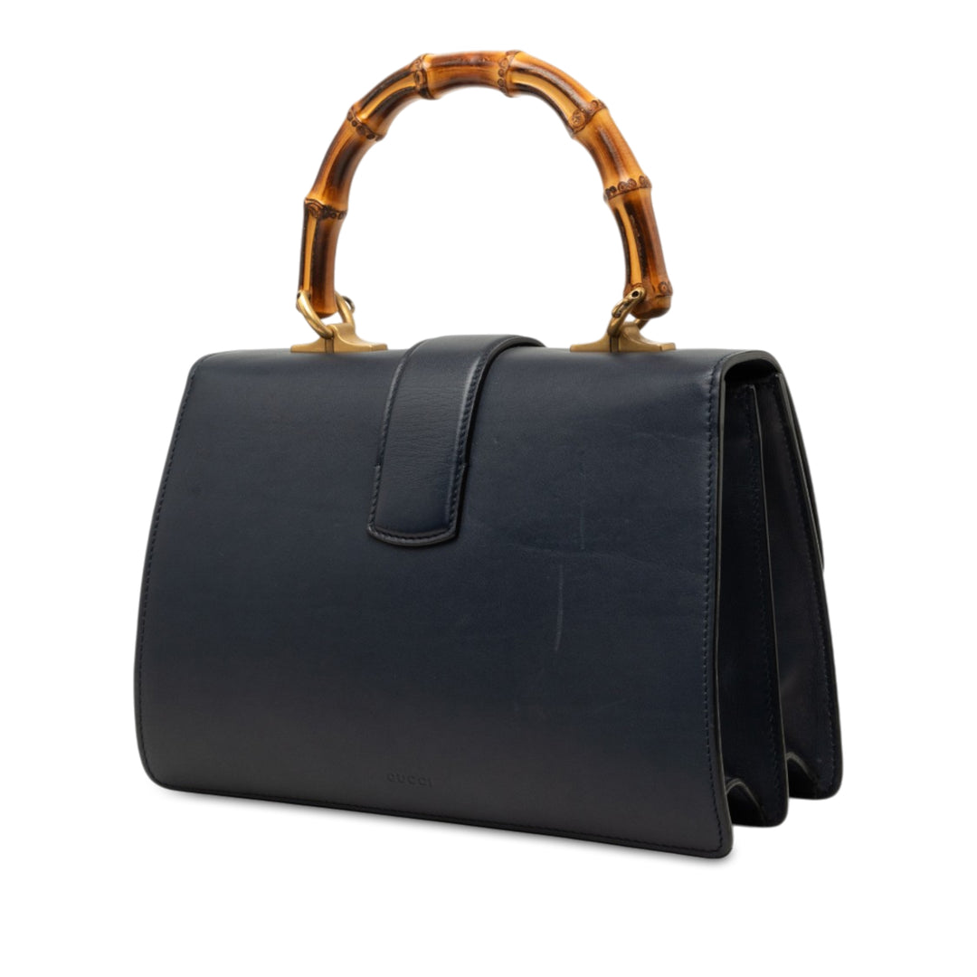 Gucci Bamboo Dionysus Web Sac Moyen Cuir de veau Bleu