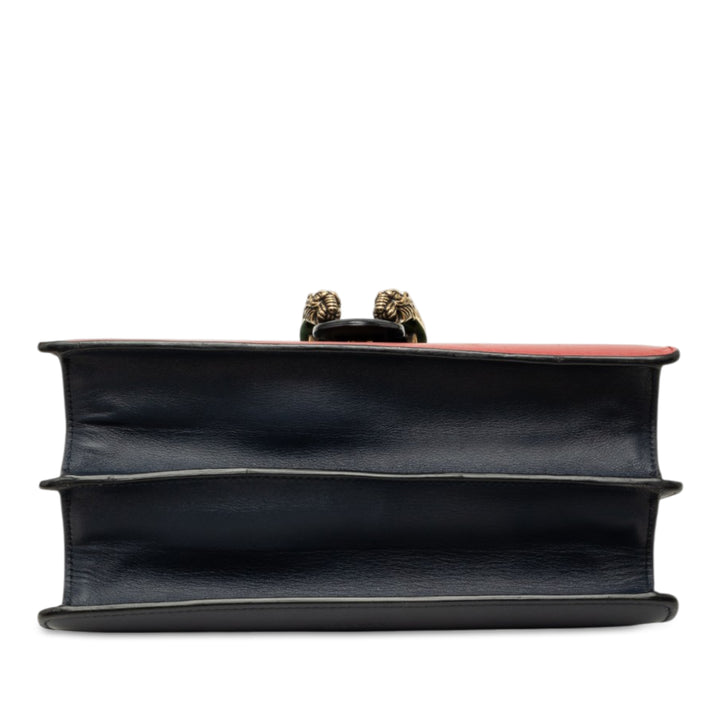 Gucci Bamboo Dionysus Web Sac Moyen Cuir de veau Bleu