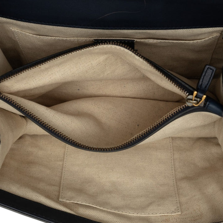Gucci Bamboo Dionysus Web Sac Moyen Cuir de veau Bleu