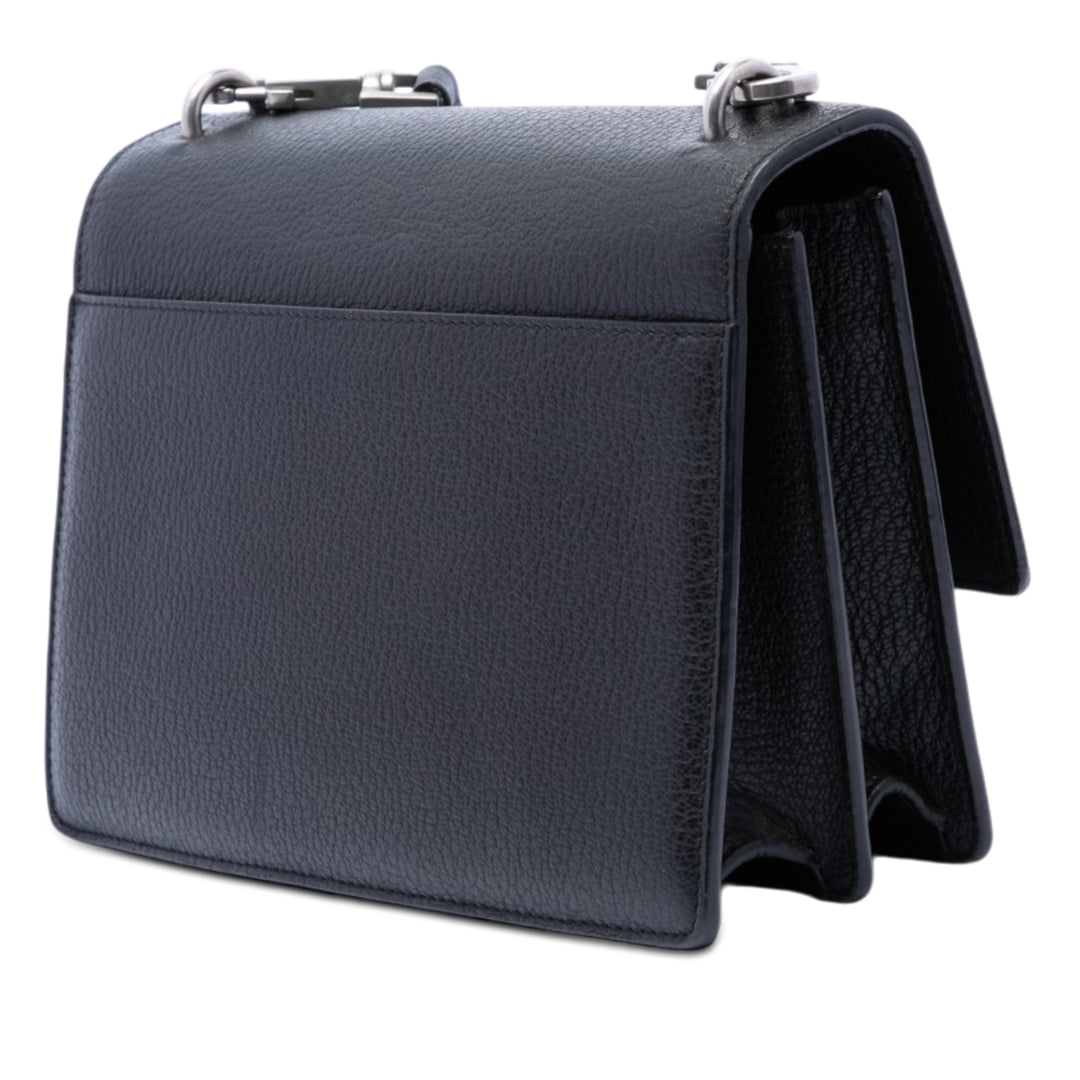 Saint Laurent Medium Cuir de veau grainé Monogram Sunset Sac porté croisé