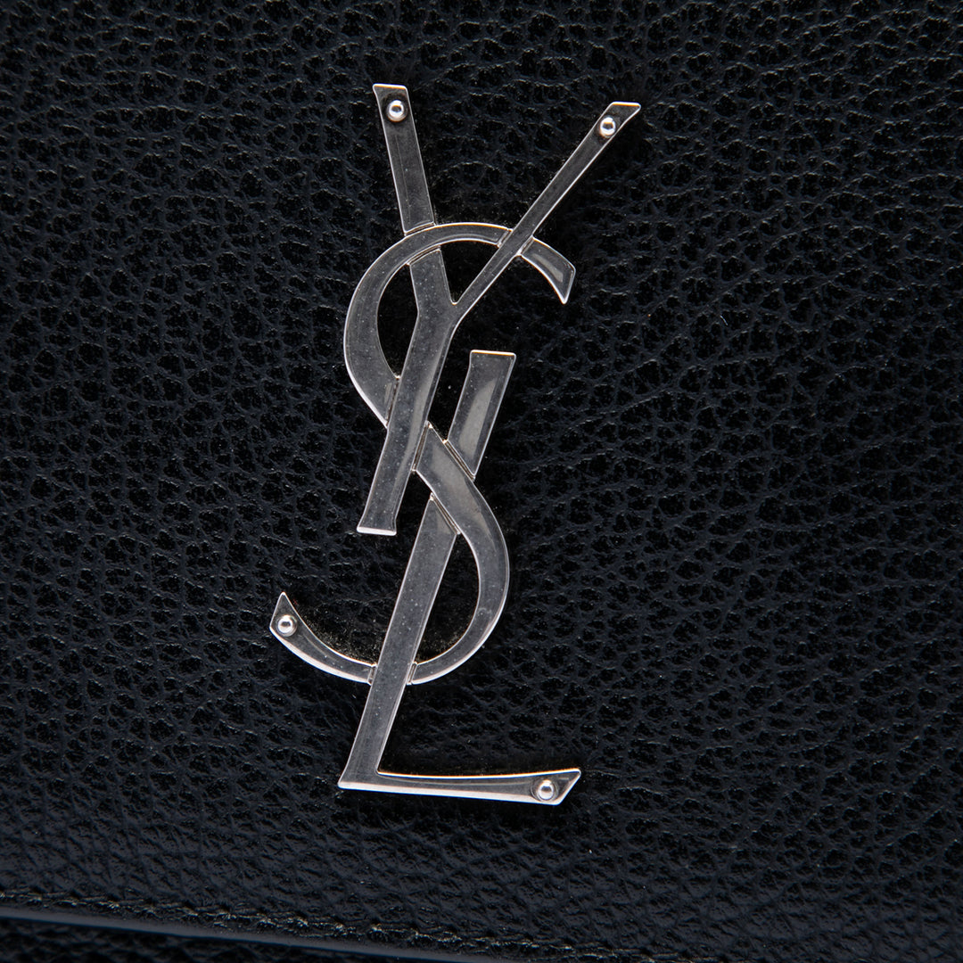 Saint Laurent Medium Cuir de veau grainé Monogram Sunset Sac porté croisé