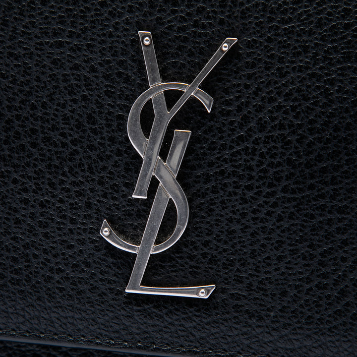 Saint Laurent Medium Cuir de veau grainé Monogram Sunset Sac porté croisé