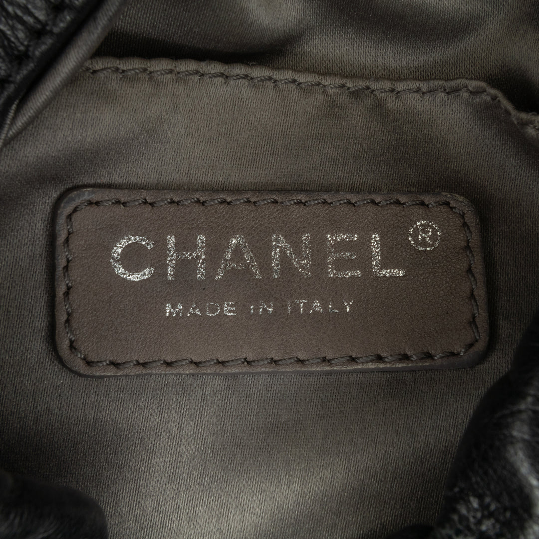 Chanel CC Cuir de veau Dual Twin Chain Sac à main Noir – GABY PARIS Authentique