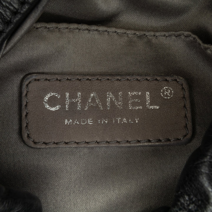 Chanel CC Cuir de veau Dual Twin Chain Sac à main Noir – GABY PARIS Authentique