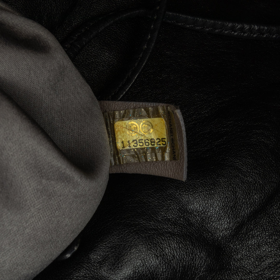 Chanel CC Cuir de veau Dual Twin Chain Sac à main Noir – GABY PARIS Authentique