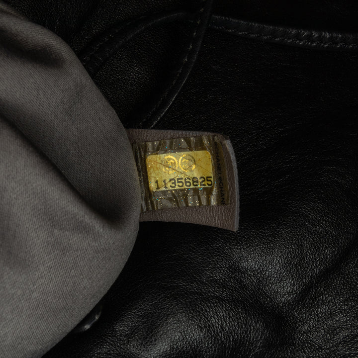 Chanel CC Cuir de veau Dual Twin Chain Sac à main Noir – GABY PARIS Authentique