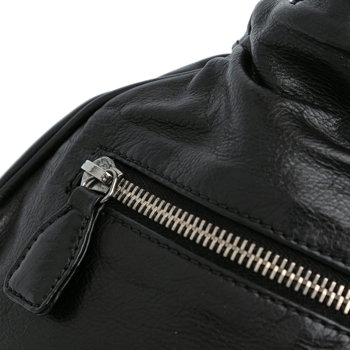 Chanel CC Cuir de veau Dual Twin Chain Sac à main Noir – GABY PARIS Authentique