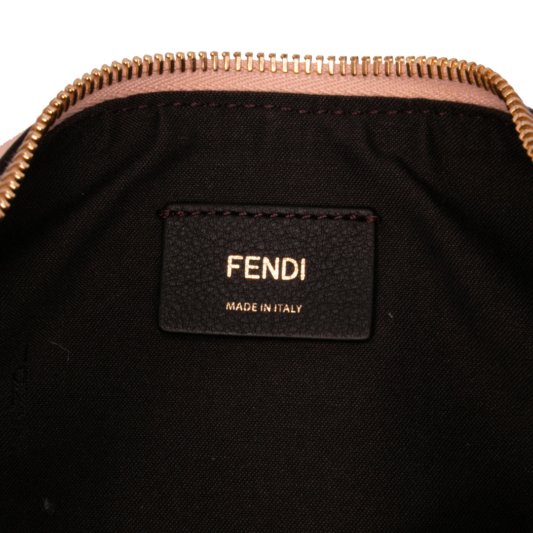 Small Leather Fendigraphy Hobo Pink - Gaby Paris