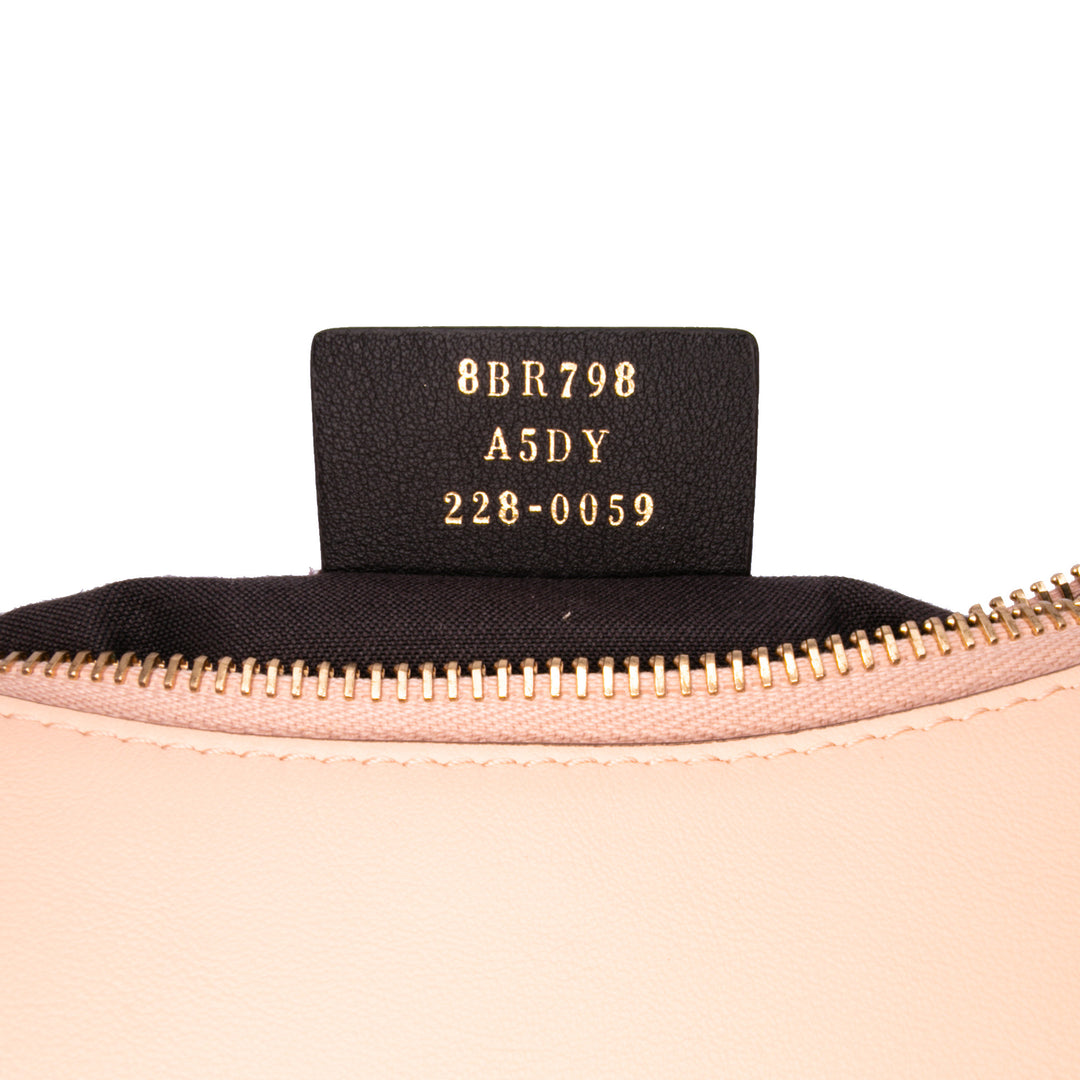 Small Leather Fendigraphy Hobo Pink - Gaby Paris