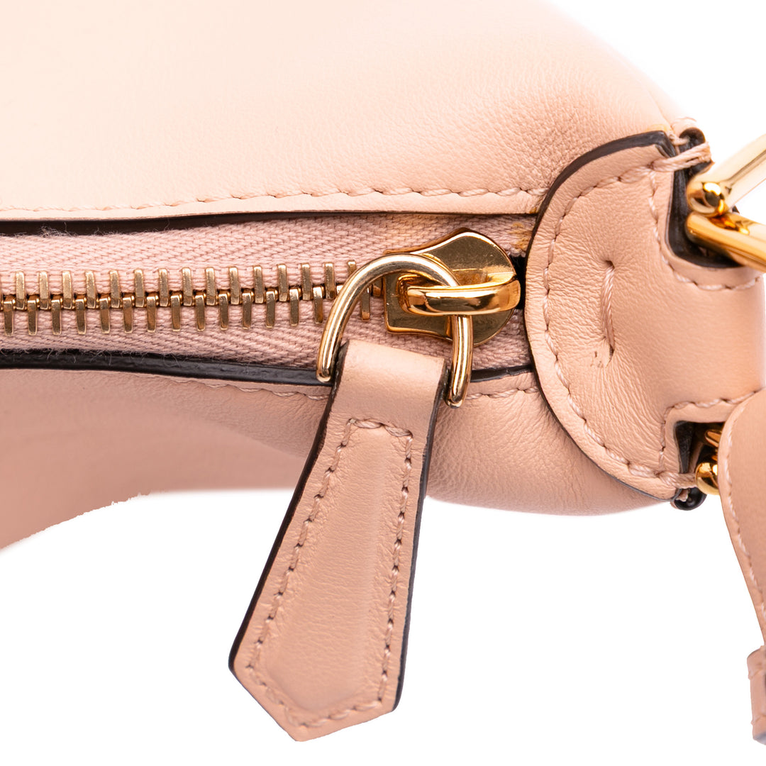 Small Leather Fendigraphy Hobo Pink - Gaby Paris