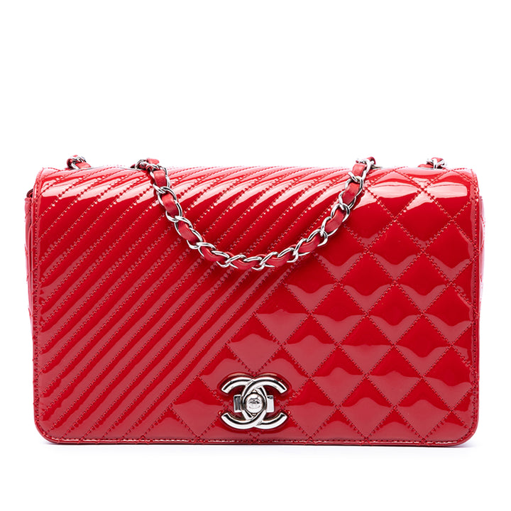 Chanel Coco Boy à rabat Moyen Rouge – vue principale – GABY PARIS