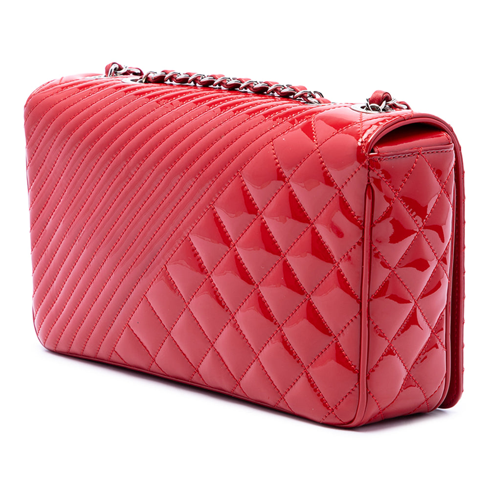Chanel Coco Boy à rabat Moyen Rouge – vue 2 – GABY PARIS