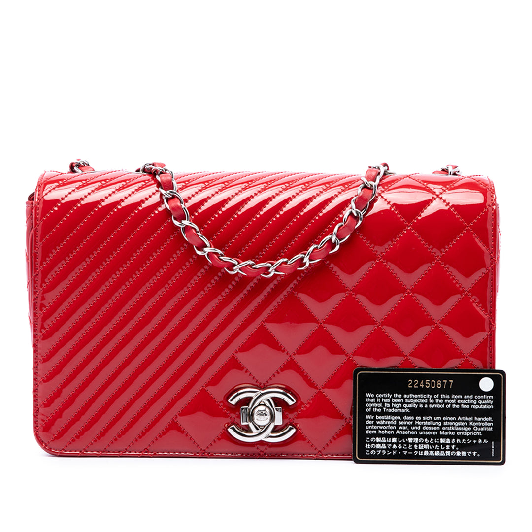 Chanel Coco Boy à rabat Moyen Rouge – vue 7 – GABY PARIS
