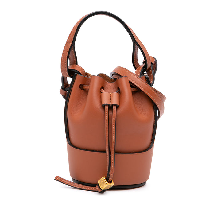 LOEWE Sac seau Balloon Nano Marron – vue principale – GABY PARIS