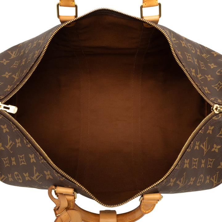 Louis Vuitton Keepall 50 Monogram Marron – vue 4 – GABY PARIS