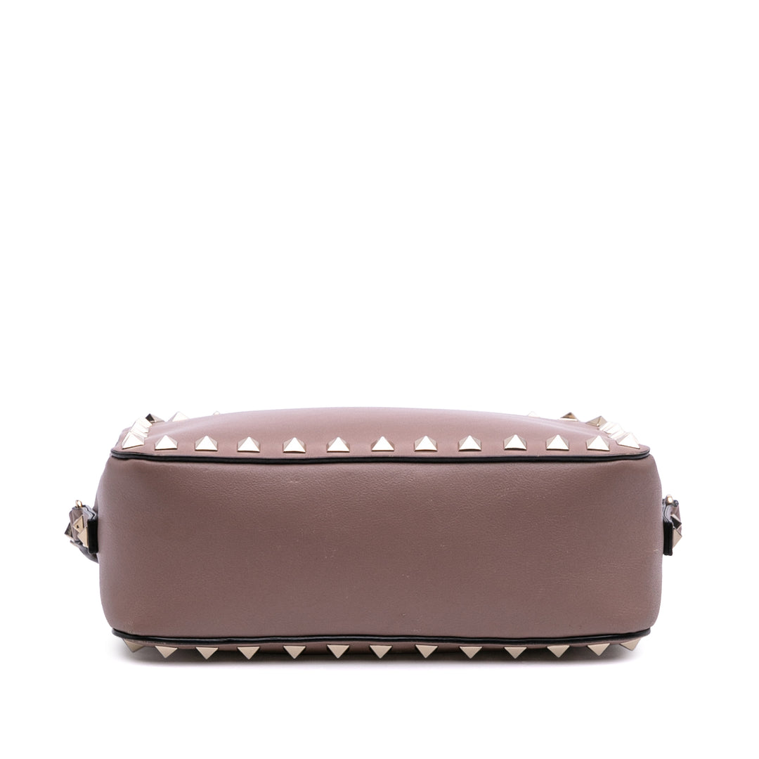 Leather Rockstud Camera Bag Pink - Gaby Paris
