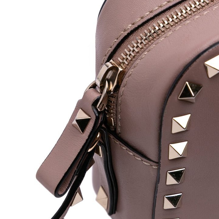 Leather Rockstud Camera Bag Pink - Gaby Paris