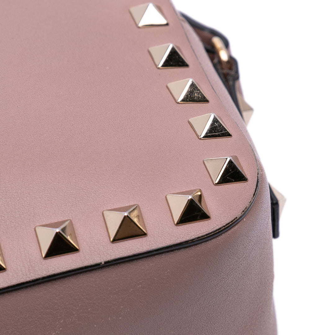 Leather Rockstud Camera Bag Pink - Gaby Paris
