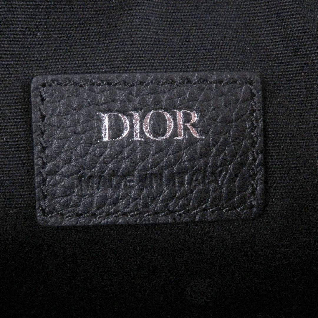 Jacquard et Mesh Dior 8 Sac Messenger Mini Oblique Noir