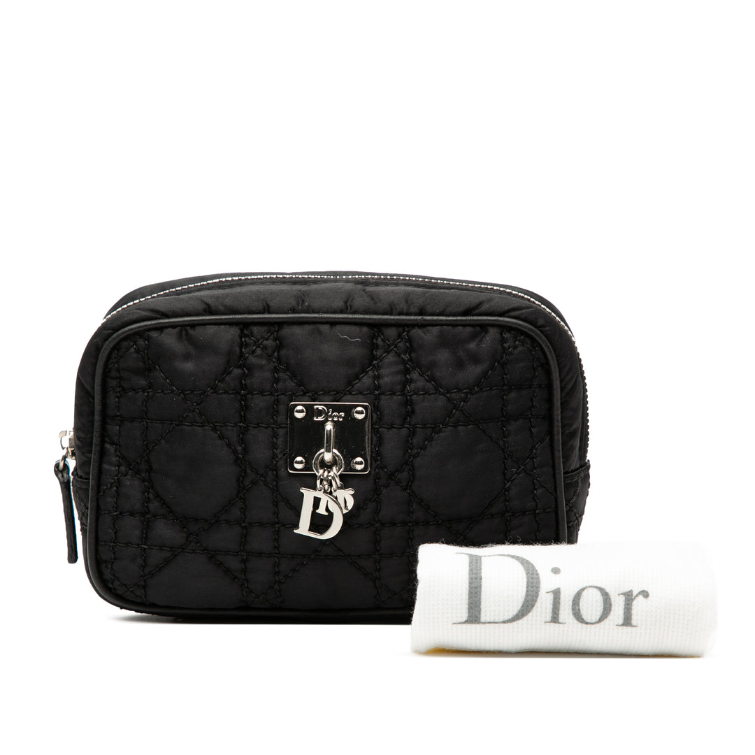 Dior Nylon Cannage Charm Trousse Cosmetic Sac