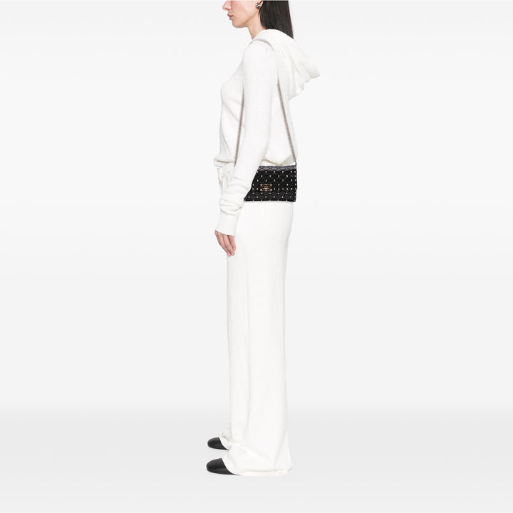 Valentino Nappa Rockstud Spike Wallet on Chain