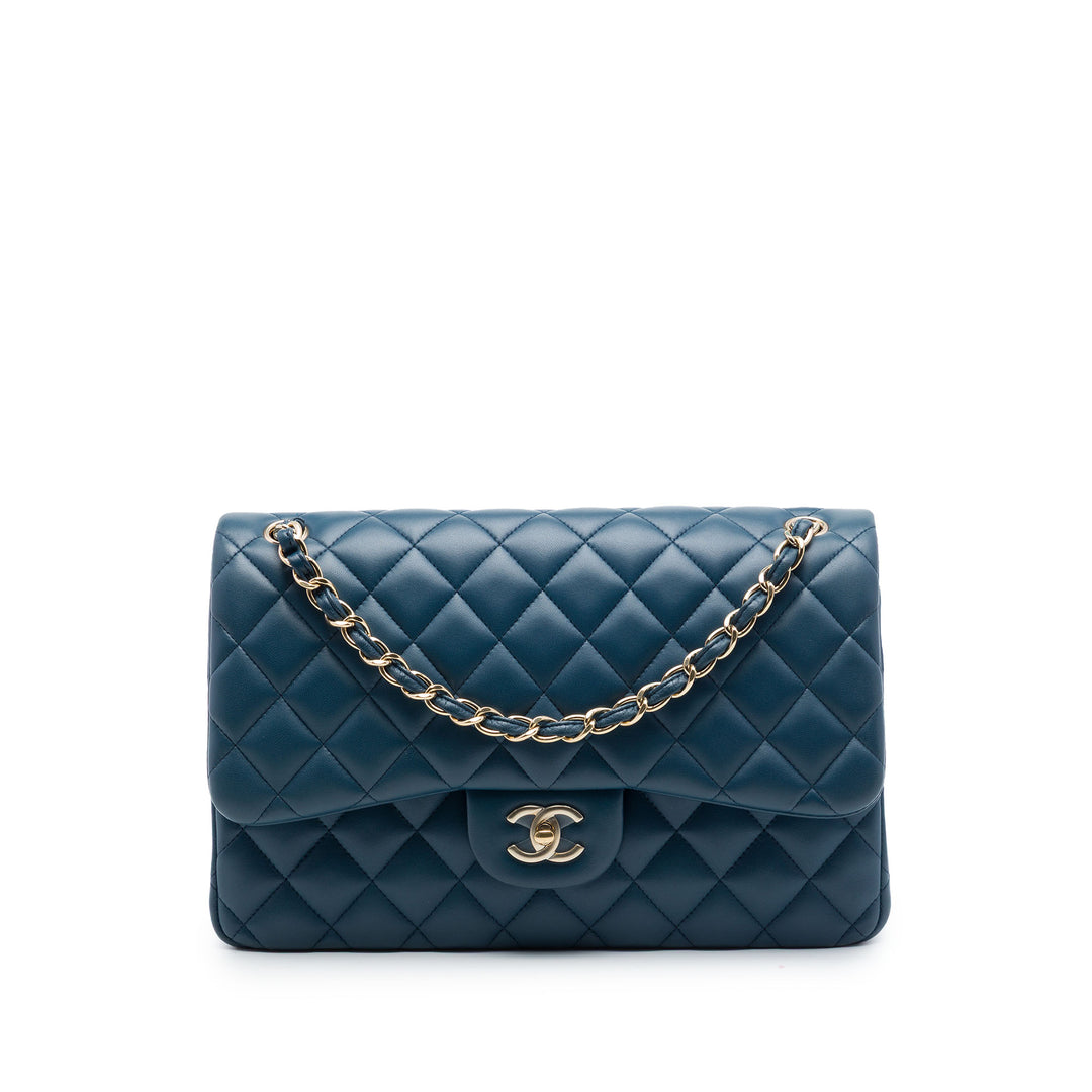 Chanel Jumbo Classic Cuir d’agneau Double rabat