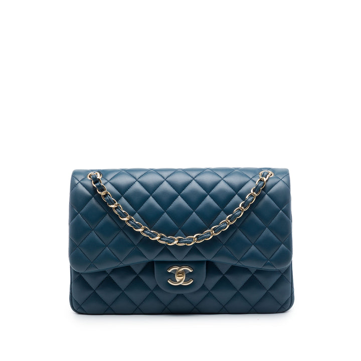Chanel Jumbo Classic Cuir d’agneau Double rabat