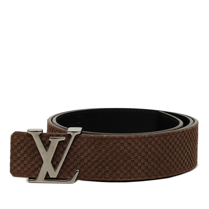 Louis Vuitton Damier Réversible Initiales Ceinture Mini Daim