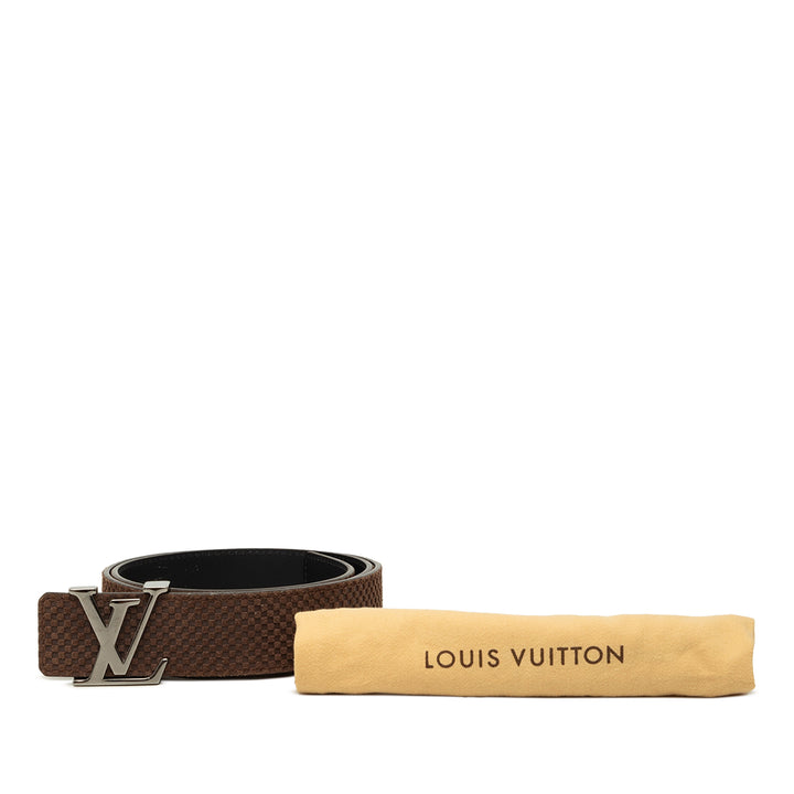 Louis Vuitton Damier Réversible Initiales Ceinture Mini Daim