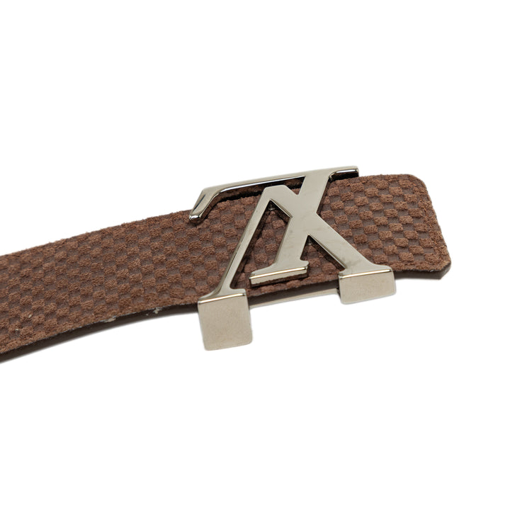 Louis Vuitton Damier Réversible Initiales Ceinture Mini Daim