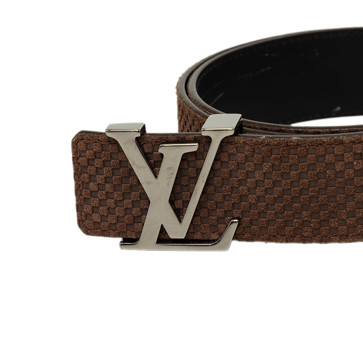 Louis Vuitton Damier Réversible Initiales Ceinture Mini Daim