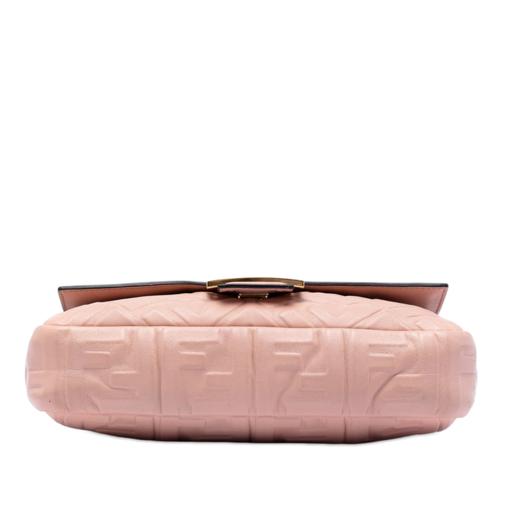 Fendi Zucca embossé Cuir Baguette Sac