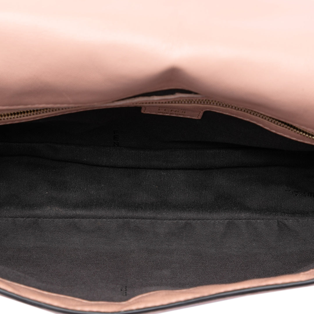 Fendi Zucca embossé Cuir Baguette Sac