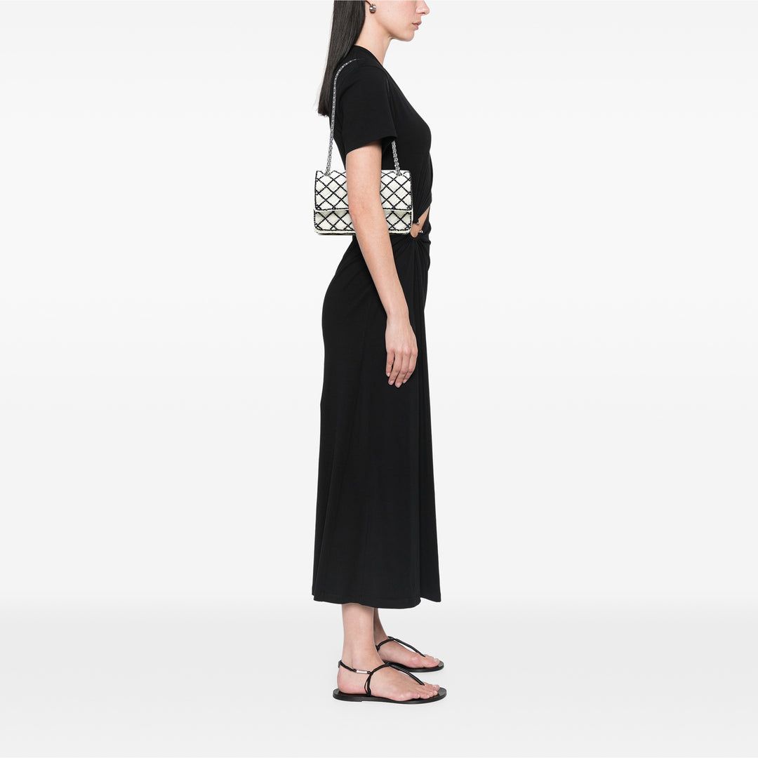 Chanel Reissue 2.55 Quilted Sequinsed Mesh Double rabat 225 Blanc – GABY PARIS Authentique