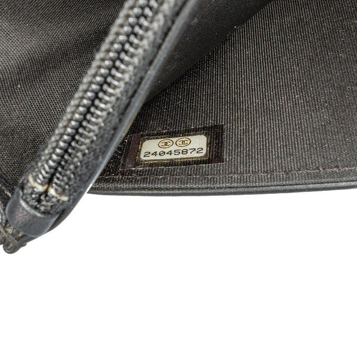 Lambskin Boy Wallet On Chain Black - Gaby Paris