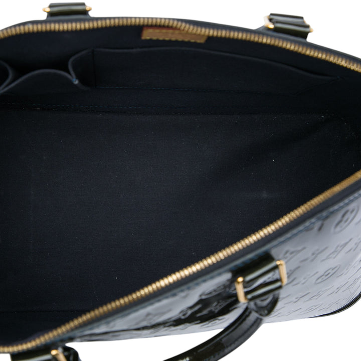 Louis Vuitton Alma GM Cuir verni Monogram Bleu – vue 4 – GABY PARIS