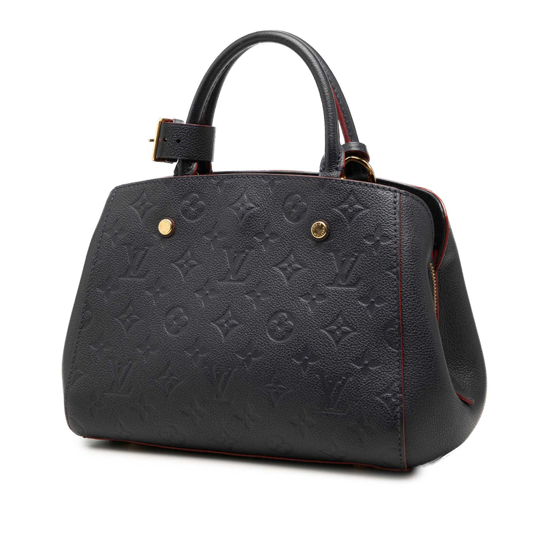 Montaigne BB Monogram Empreinte Bleu
