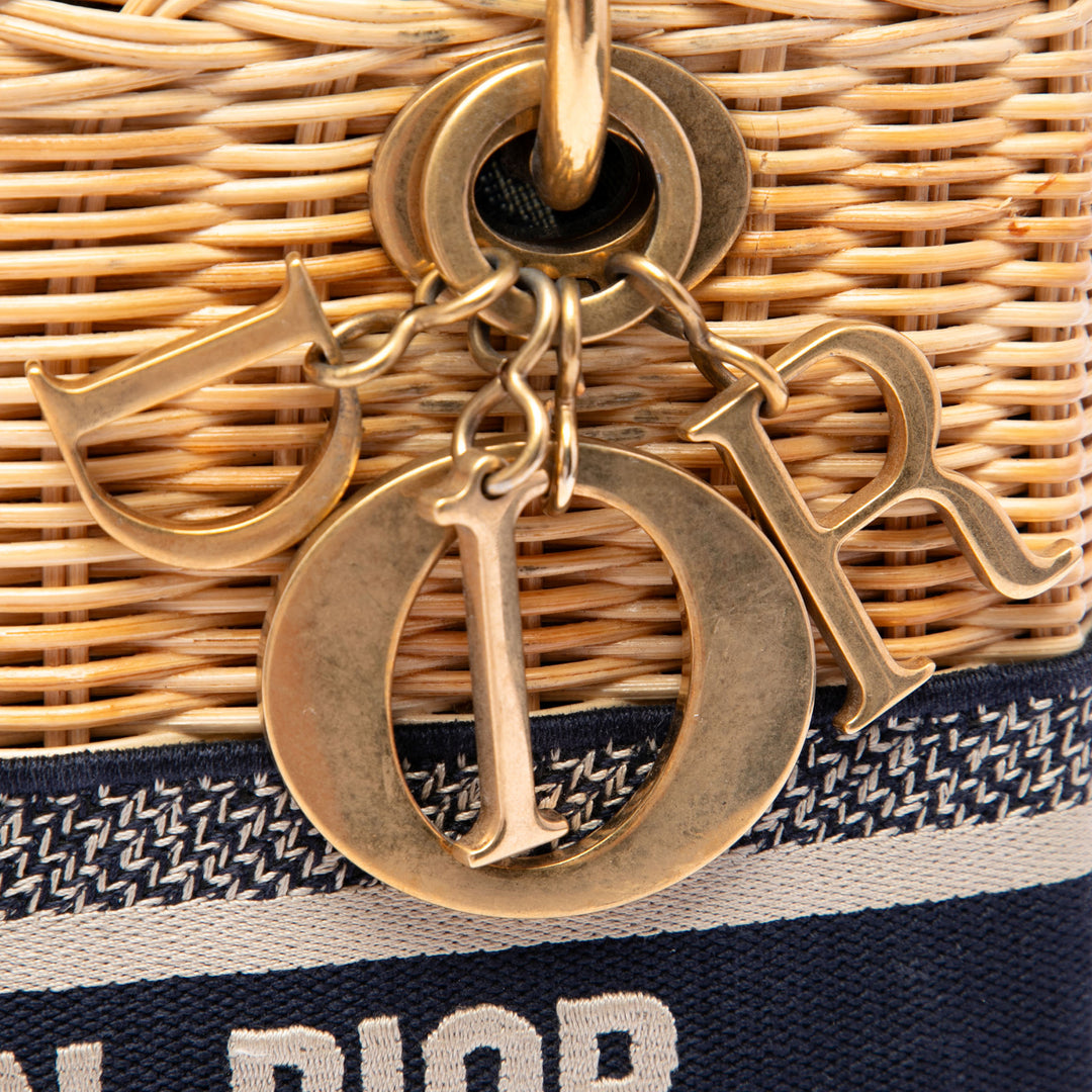 Dior Lady Dior Moyen Osier Marron – vue 5 – GABY PARIS